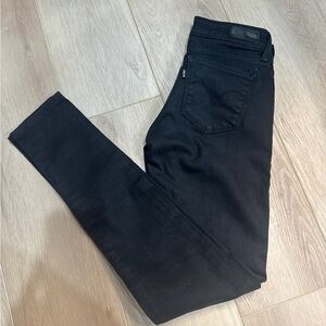 Levi's Black Skinny Jeans Stretchy Denim